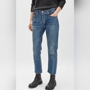 RE/DONE ORIGINALS RELAXED CROP JEANS, Size 25,  NWT